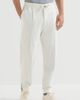 Brunello Cucinelli Brunello Cucinelli Cashmere and cotton French terry double cloth trousers with Crête detail and elasticated zipper cuffs - 1