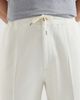 Brunello Cucinelli Brunello Cucinelli Cashmere and cotton French terry double cloth trousers with Crête detail and elasticated zipper cuffs - 4