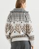 Brunello Cucinelli Brunello Cucinelli Cashmere And Mohair Nordic Heritage High-neck Cardigan With Zipper - 3