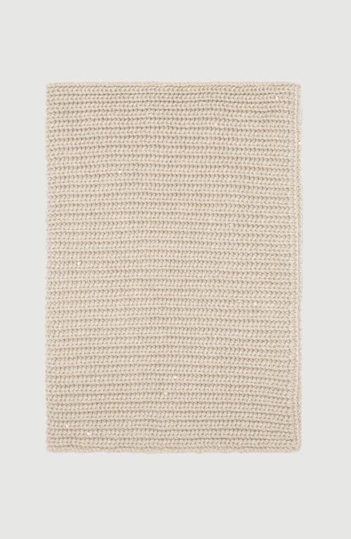 Brunello Cucinelli Brunello Cucinelli Cashmere and silk dazzling rib knit neck warmer