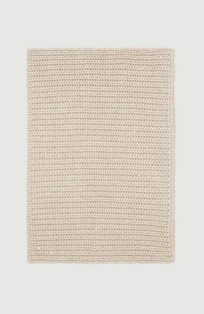 Brunello Cucinelli Brunello Cucinelli Cashmere and silk dazzling rib knit neck warmer