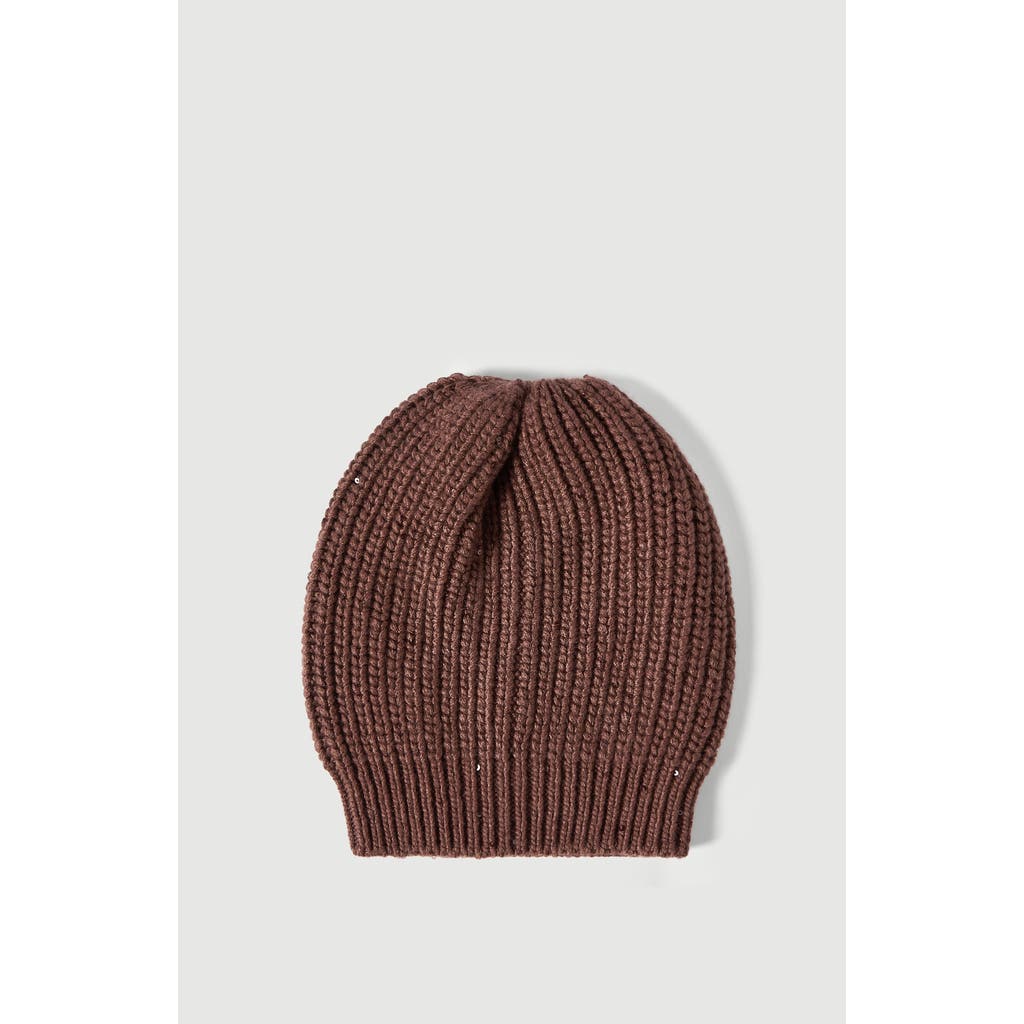 Brunello Cucinelli Brunello Cucinelli Cashmere and silk Diamond yarn knit beanie