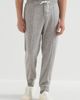 Brunello Cucinelli Brunello Cucinelli Cashmere and silk French terry trousers with Crête detail and elasticated zipper cuffs - 1