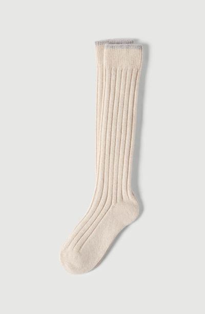 Brunello Cucinelli Brunello Cucinelli Cashmere chiné rib knit socks