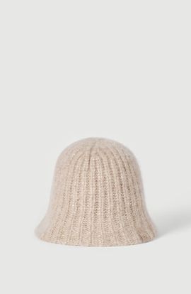 Brunello Cucinelli Brunello Cucinelli Cashmere Diamond yarn rib knit bucket hat