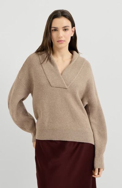 Brunello Cucinelli Brunello Cucinelli Cashmere English rib sweater with monili
