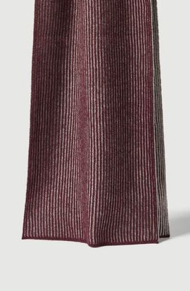 Brunello Cucinelli Brunello Cucinelli Cashmere English rib vanisé knit scarf