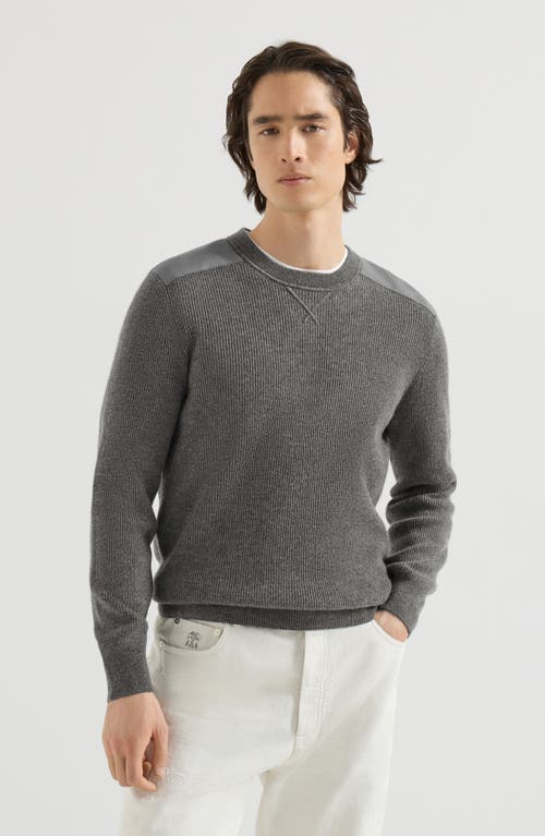 Brunello Cucinelli Brunello Cucinelli Cashmere ribbed sweater with cotton
