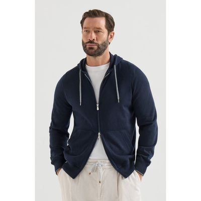 Brunello Cucinelli Brunello Cucinelli Cashmere sweatshirt-style cardigan with hood