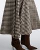 Brunello Cucinelli Brunello Cucinelli Checked alpaca and wool-blend midi skirt - 4