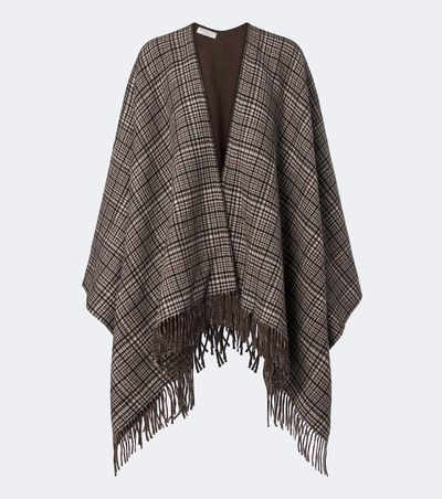 Brunello Cucinelli Brunello Cucinelli Checked cashmere poncho