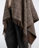 Brunello Cucinelli Brunello Cucinelli Checked cashmere poncho - 5