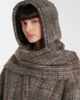 Brunello Cucinelli Brunello Cucinelli Checked mohair and wool-blend wrap cardigan - 4