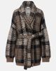 Brunello Cucinelli Brunello Cucinelli Checked sequined wrap cardigan - 1