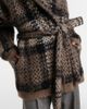 Brunello Cucinelli Brunello Cucinelli Checked sequined wrap cardigan - 4