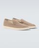 Brunello Cucinelli Brunello Cucinelli Chevron suede slip-on shoes - 1
