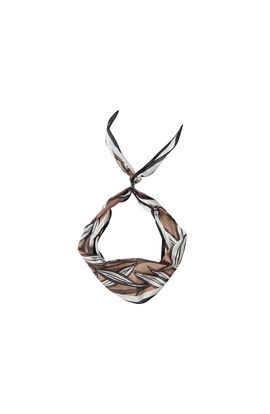Brunello Cucinelli Brunello Cucinelli Cocoa leaves print foulard