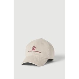Brunello Cucinelli Brunello Cucinelli Comfort cotton and cashmere corduroy baseball cap with embroidered logo