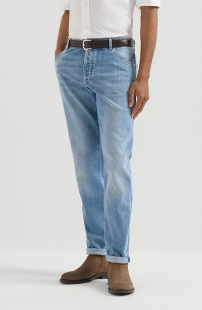 Brunello Cucinelli Brunello Cucinelli Comfort denim five-pocket trousers