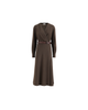 Brunello Cucinelli Brunello Cucinelli Comfort virgin wool and viscose twill dress with belt and monili - 2
