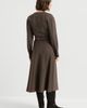 Brunello Cucinelli Brunello Cucinelli Comfort virgin wool and viscose twill dress with belt and monili - 3