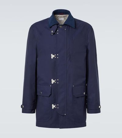 Brunello Cucinelli Brunello Cucinelli Cotton-blend gabardine raincoat