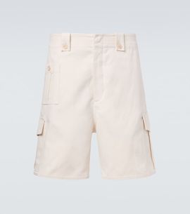 Brunello Cucinelli Brunello Cucinelli Cotton and linen canvas cargo shorts