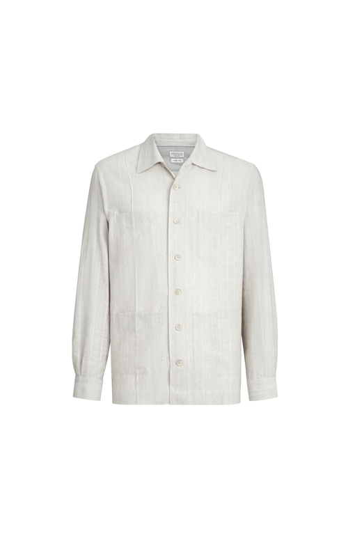 Brunello Cucinelli Brunello Cucinelli Cotton and linen guayabera