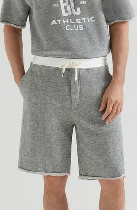 Brunello Cucinelli Brunello Cucinelli Cotton and linen mélange French terry Bermuda shorts with logo
