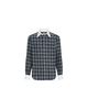 Brunello Cucinelli Brunello Cucinelli Cotton and lyocell tartan flannel shirt with contrast Italian collar and cuffs - 2
