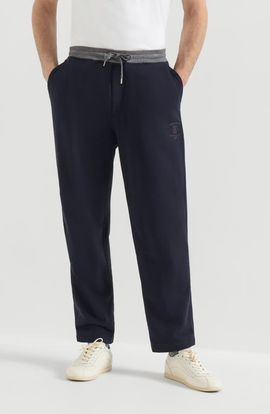 Brunello Cucinelli Brunello Cucinelli Cotton French terry trousers with embroidery