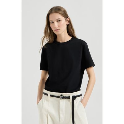 Brunello Cucinelli Brunello Cucinelli Cotton jersey T-shirt with monili