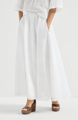 Brunello Cucinelli Brunello Cucinelli Cotton organza broderie anglaise skirt