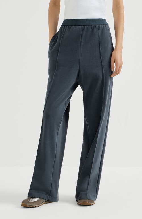 Brunello Cucinelli Brunello Cucinelli Cotton smooth French terry track trousers