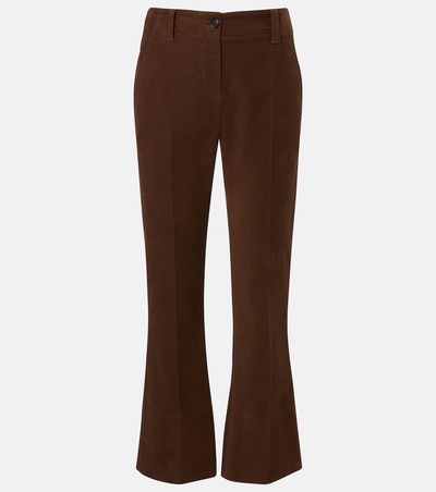 Brunello Cucinelli Brunello Cucinelli Cropped cotton flared pants