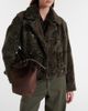 Brunello Cucinelli Brunello Cucinelli Cropped double-breasted shearling jacket - 2