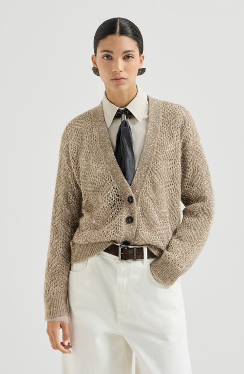 Brunello Cucinelli Brunello Cucinelli Dazzling abstract leaf cardigan
