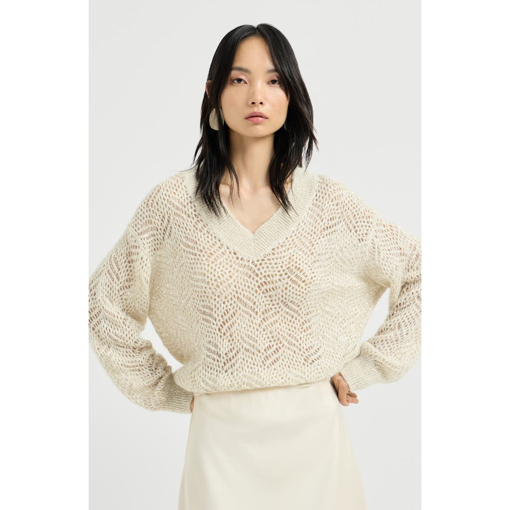 Brunello Cucinelli Brunello Cucinelli Dazzling abstract leaf sweater