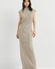 Brunello Cucinelli Brunello Cucinelli Dazzling chevron embroidery dress - 1