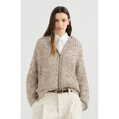 Brunello Cucinelli Brunello Cucinelli Dazzling chiné net cardigan