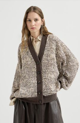 Brunello Cucinelli Brunello Cucinelli Dazzling craquelé embroidery cardigan