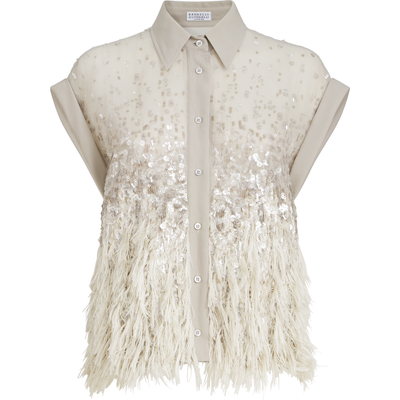 Brunello Cucinelli Brunello Cucinelli Dazzling dégradé shirt