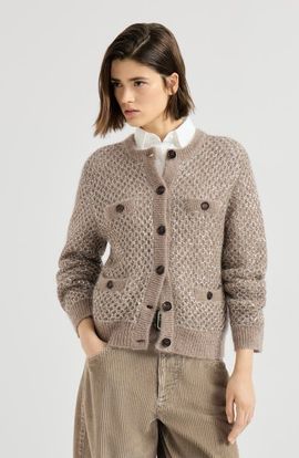 Brunello Cucinelli Brunello Cucinelli Dazzling Net Cardigan