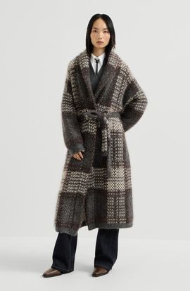 Brunello Cucinelli Brunello Cucinelli Dazzling tartan double knit coat