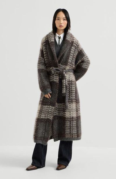 Brunello Cucinelli Brunello Cucinelli Dazzling tartan double knit coat