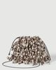 Brunello Cucinelli Brunello Cucinelli Dazzling Twist Embroidery pouch bag with precious chain - 3
