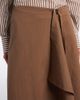 Brunello Cucinelli Brunello Cucinelli Draped cotton-blend wrap skirt - 3
