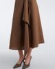 Brunello Cucinelli Brunello Cucinelli Draped cotton-blend wrap skirt - 4