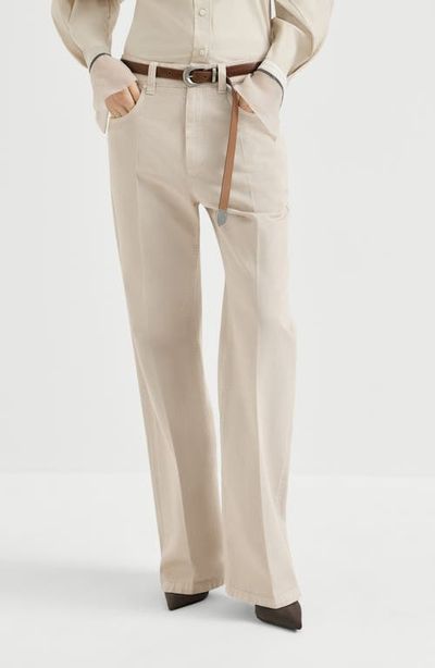 Brunello Cucinelli Brunello Cucinelli Dyed denim contemporary loose trousers