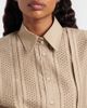 Brunello Cucinelli Brunello Cucinelli Embroidered cotton-blend shirt - 4